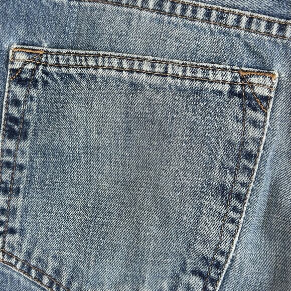 Eddie Bauer Men Jeans Size 33x32 Straight Blue Distressed Hems Classic Denim - Picture 8 of 16